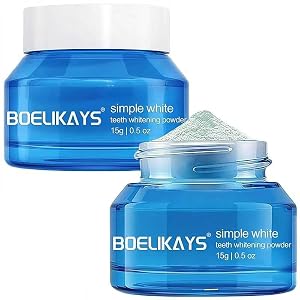 2 PCS Teeth Whitening Powder - No Sensitivity Removes Stains - Enamel-Safe Toothpaste Whitening Powder for Coffee Tea