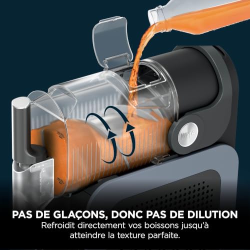 Ninja SLUSHi Machine à Boissons glacées, Granités, Milkshakes, Bleu/Gris | Capacité 1,9L, pour cocktails frappés et jus glacés, vu sur TikTok, sans glace ni préparation requises - FS301EU