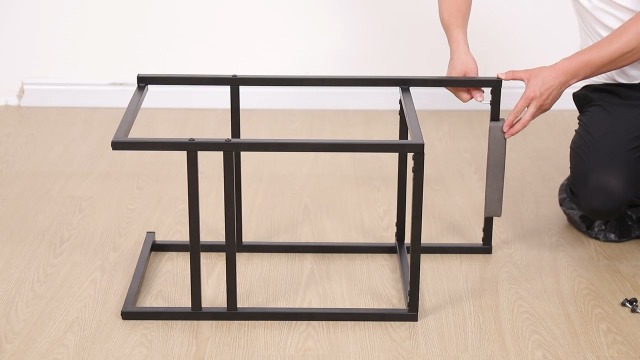 Set de 2 Butacos de Altura de Barra, Butacas de Cuero PU Negro con Reposapiernas y Patas de Metal Negro, Diseño Moderno Sin Brazos para Cocina o Barra (Altura de asiento 24.8") miniatura 7