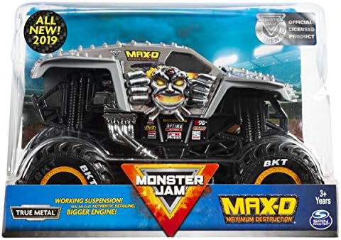 Monster Jam Official Max D Monster Truck, Die-Cast Vehicle 1:24 Scale