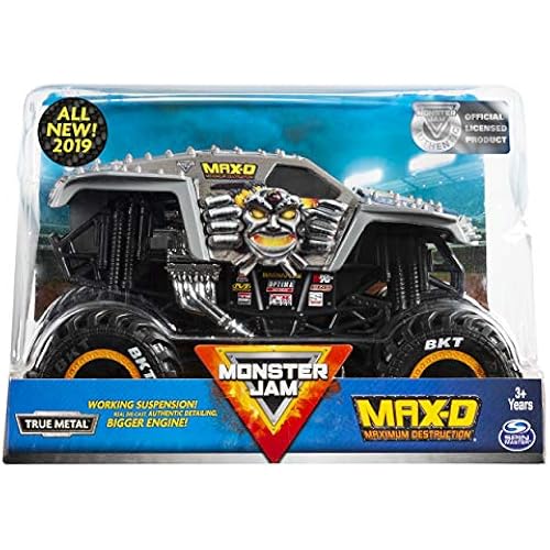 Monster Jam Official Max D Monster Truck, Die-Cast Vehicle 1:24 Scale