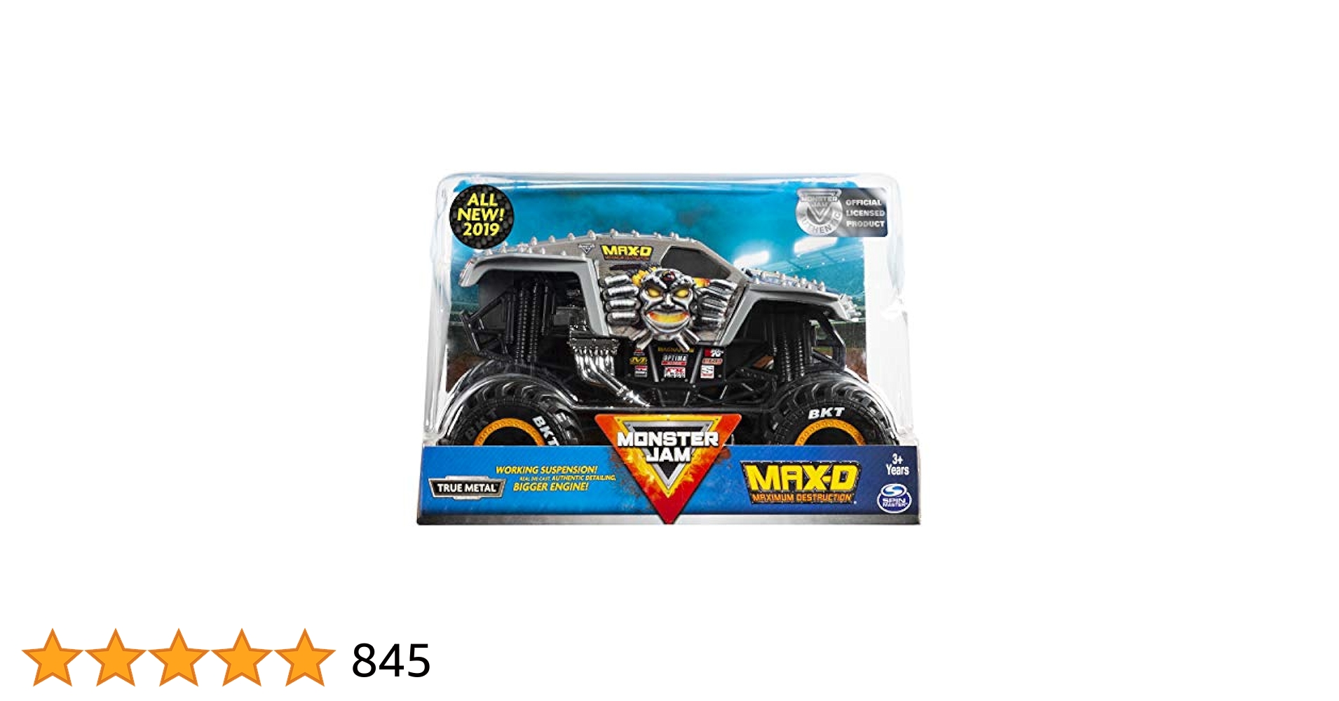 Monster Jam 公式 Max D モンスタートラック ダイキャスト車両 Amazon.co.jp: Monster Jam 公式 Max D モンスタートラック ダイ