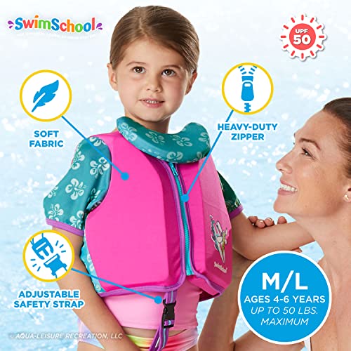 image for SwimSchool Swim Trainer - Medium/Large - Swim Vest with Shoulder Sleev