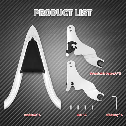 Appui-dos passager Harley Touring sissy bar chrome Electra Glide - 4