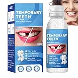 30ml Provisorische Zahnfüllung Reparatur Kit, Zahnkleber für Zähne, Zahnersatz Selber Machen Set für Zahnreparatur und Zahnfüllung Selbsthärtend Dauerhaft, Fester Zahngel