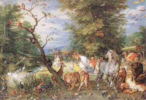 Tableau graffiti Jan Brueghel l'Ancien 60x90cm pour décoration murale