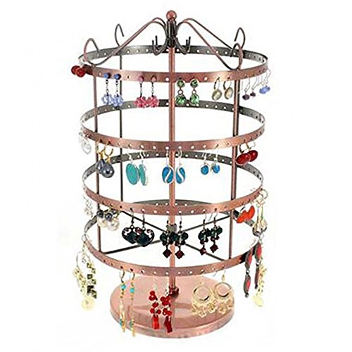 Présentoirs pour Bijoux Tourniquet boucles d'oreilles (96 paires) Cuivre