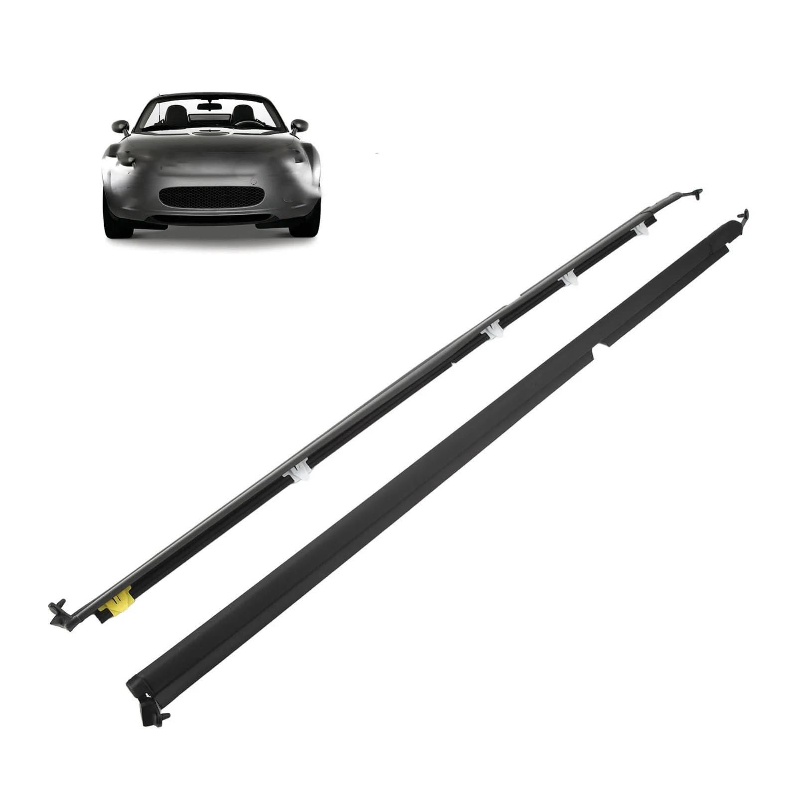 Tira del Sello del Coche Para Mazda Para Miata Para MX-5 1990 1991 1992-2005 2 Piezas Moldura Correa Sellado Ventanas Vidrios Puertas Coche Burlete NA01 59 810F