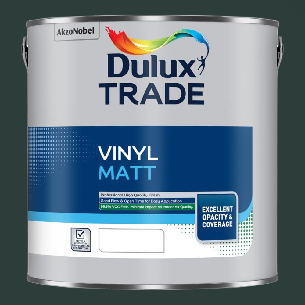 DULUX TRADE VINYL MATT MALLARD GREEN 2.5L