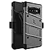 ZIZO Bolt Series for Galaxy S10 Plus Case with Kickstand Holster Lanyard - Gun Metal Gray