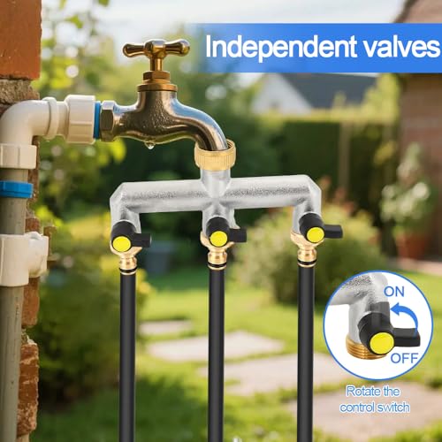Distributeur d'eau à 3 voies pour robinet de jardin et terrasse - 6