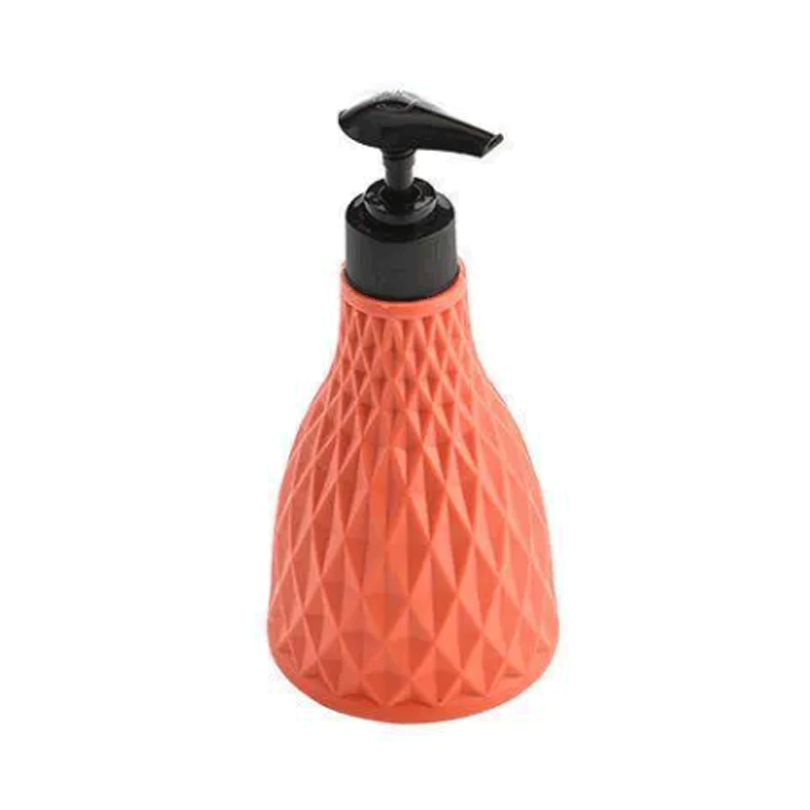 KEXYOAN Dish Soap Dispenser for Kitchen Sink Hand Pump Bottle Plastic Bathroom Lotion New Home Essentials(Orange)