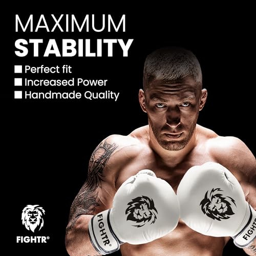 FIGHTR® Boxing Gloves - Maximum Protection & Stability | Boxing Gloves for Boxing, MMA, Muay Thai & Kickboxing | Sizes 8-16 oz, Includes Carry Bag