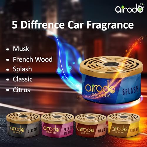 Image of Airodo One Splash Organic Air Freshener, Strong Fiber Air Freshener to Freshen'up Your Air - 40 g,Air Accessories interior air fresheners and fresheners