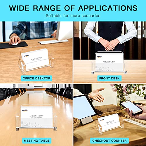 image for Padike Acrylic Business Card Holder Clear Business Card Stand,Premium 