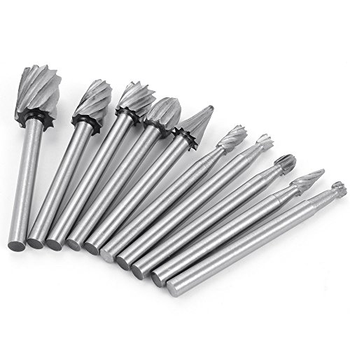 Set de 15 fresas para tallado en madera y ruedas de lija 1/8" miniatura 2
