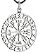 Kiss of Leather Wikinger Kompass Anhänger aus 925 Sterling Silber mit Baumwollband SI.281