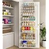 Mefirt White 9-Tier Over The Door Pantry Organizer, Pantry Organization