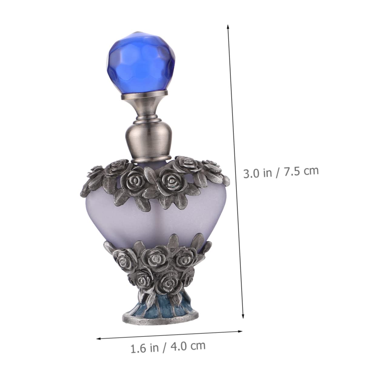 FOMIYES Set 2 Pezzi Bottiglie di Profumo in Vetro da 5ml Tappo in Metallo per Conservazione Profumo e Uso Domestico, Design Unico e Brillante per Viaggio e Casa