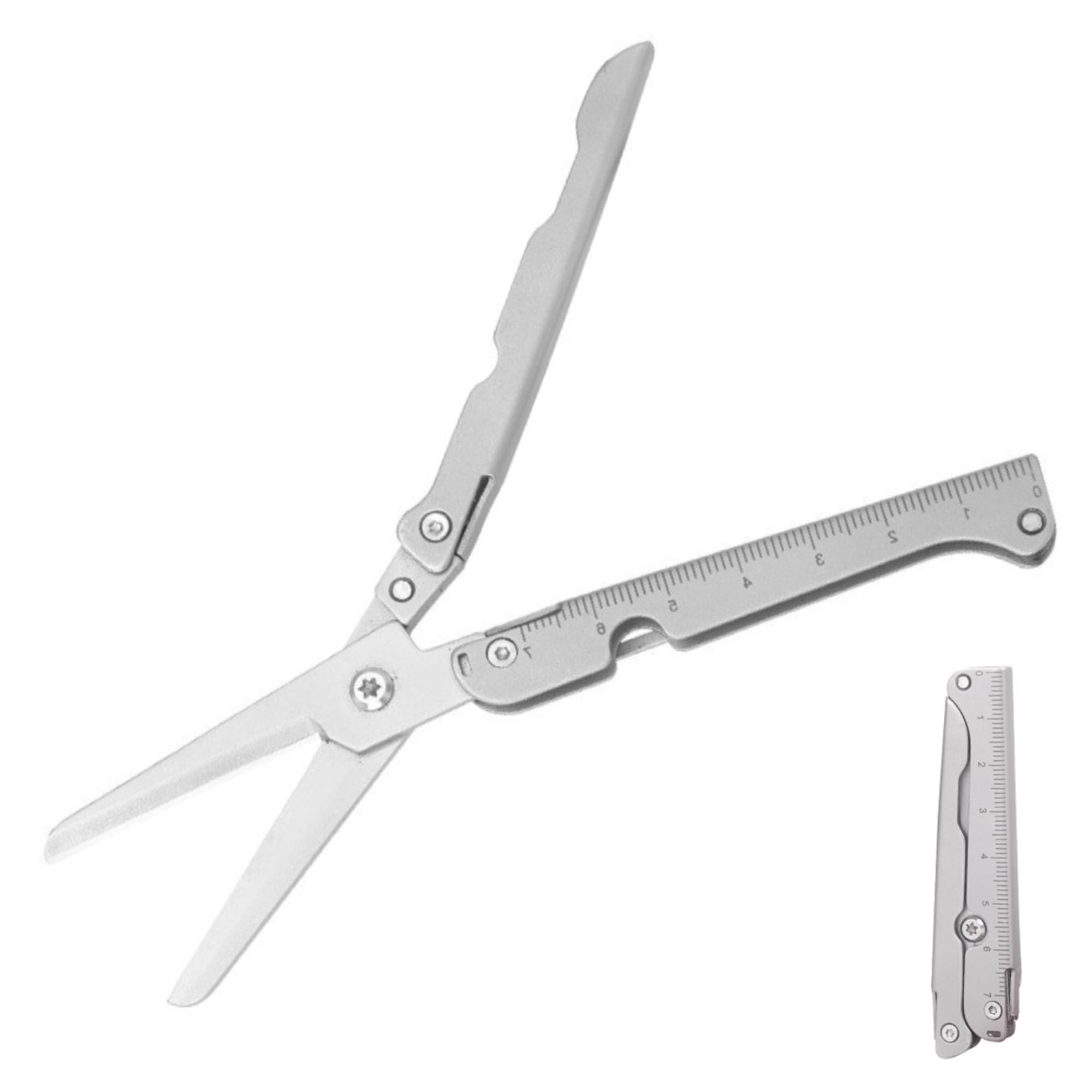 3.5" Folding Scissors, Outdoor Compact Foldable Stainless Steel Portable Mini Pocket Travel Scissors, Perfect For Travel Craft Camping Office Home