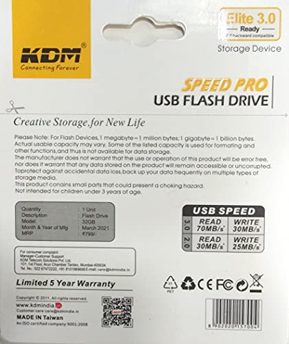 Image of ARI KDM 32 GB USB Pen Drive with Metal Body - Silver