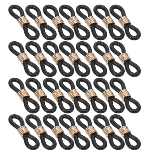SOPOTUTU 300 Unidades Conectores de silicona para cadenas de gafas finales antideslizantes para retenedores de gafas accesorios aplicables para cadenas de lentes compatibles con la mayoría