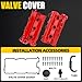 MILIPARTS Valve Cover Set Left and Right Compatible with Nissan 350Z 2003-2008 Infiniti G35 2003-2007 FX35 2003-2008 M35 2006-2008 3.5L 13264AM600 13264AM610