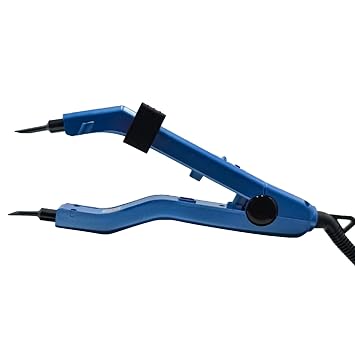 Hair Extensions Tool,Professional Keratin Fusion Tool for Hair Extension, Adjustable Temperature, Rapid Heat-UP, Easy To Clean for Hair Salon Keratin Glue Gun,Blue