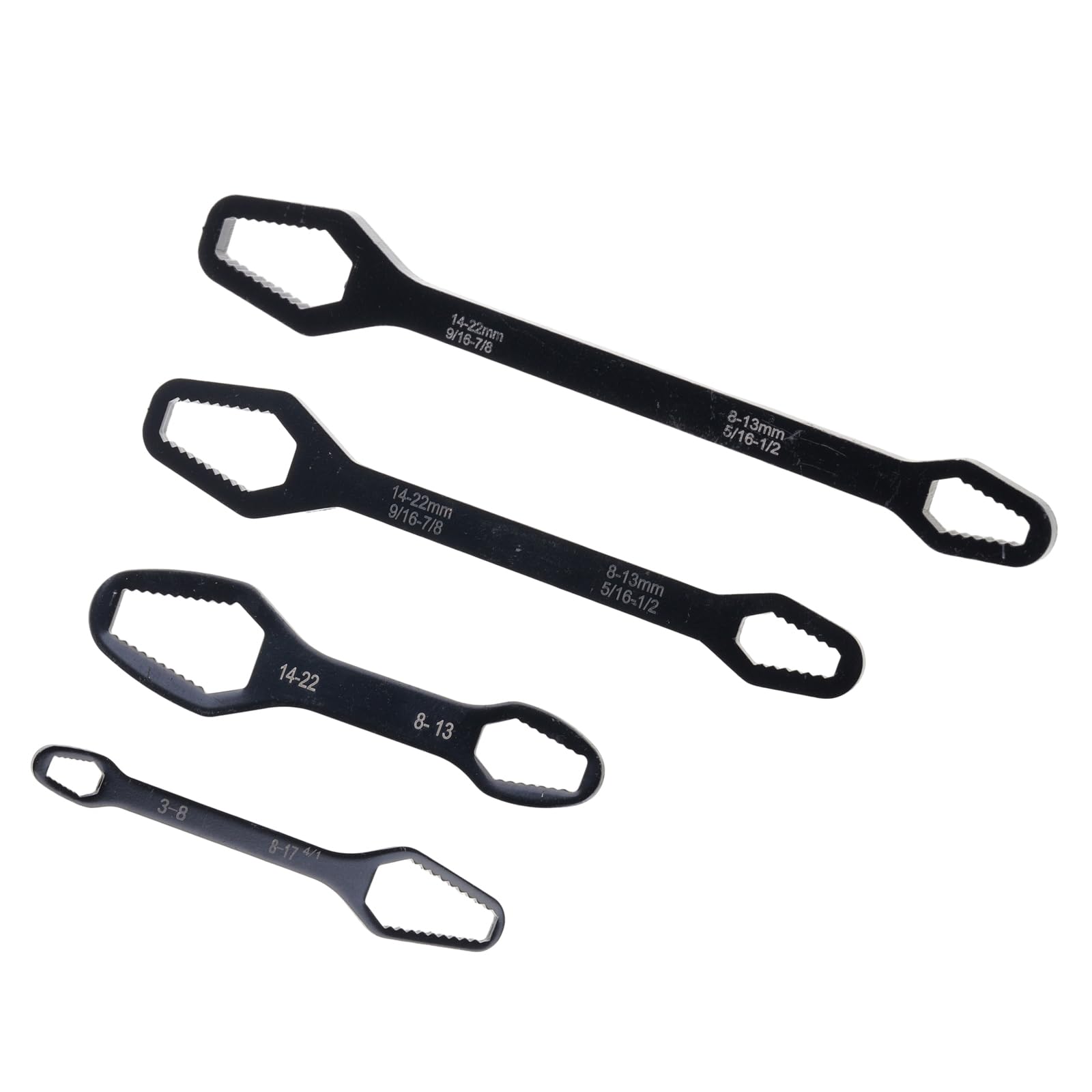 ADYJEE 4Pcs Wrench Wrench Set Highly Strength Carbon Steel for Home Auto Repair and Projects Multifunction Set