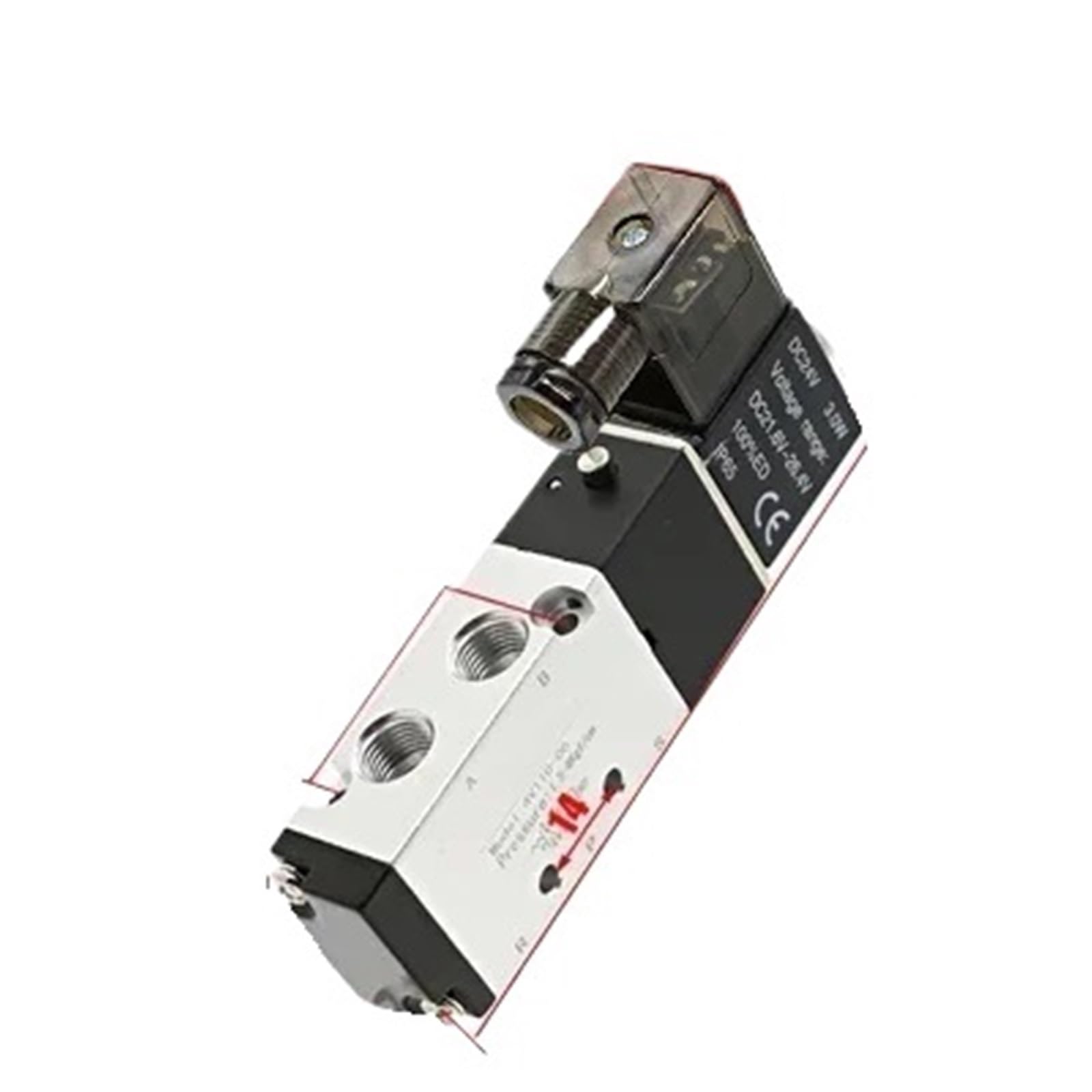 Électrovanne pneumatique 4V110-06 pour stopper les pertes de pression de gaz en 12V