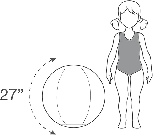 Miniatura 5 de CocoNut Float - Pelota de playa inflable grande de 27 pulgadas, ideal para fiestas de verano y eventos de natación