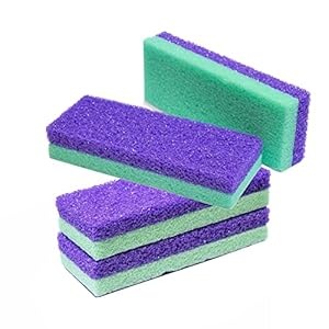 Karlash Professional Pedicure Foot Pumice Stone for Feet Skin Callus Remover and Scrubber for Dead Skins 2 Sided (Pack of 2)