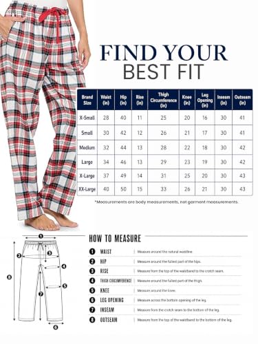 Image of Ashford & Brooks Women's Super Soft Flannel Plaid Pajama Sleep Pants