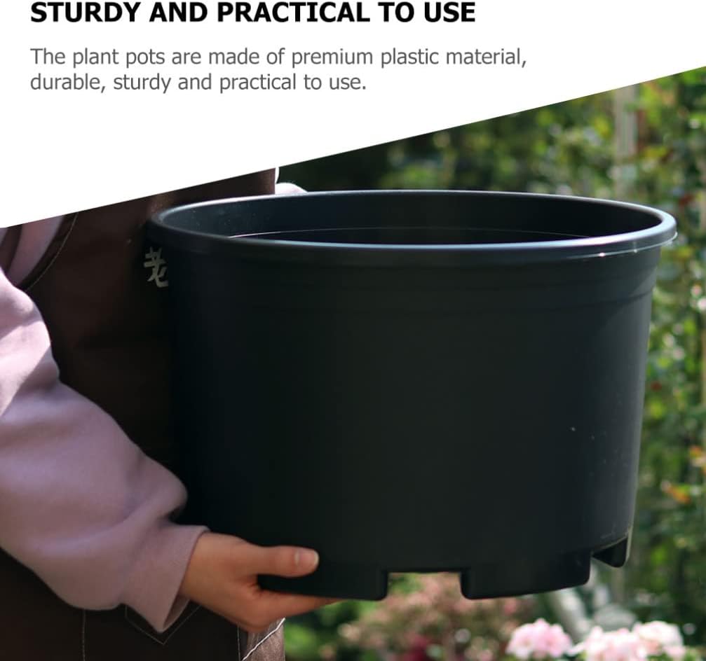 GANAZONO Starter Pots Plant Nursery Pots Starting Pots Containers Gardening Pot Plastic Planter Pots Garden Supplies 34x28. 5cm