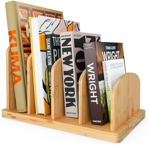 Cook Book Organizer, 4 Sections, Recipe Book Holder Rack, Tableto...