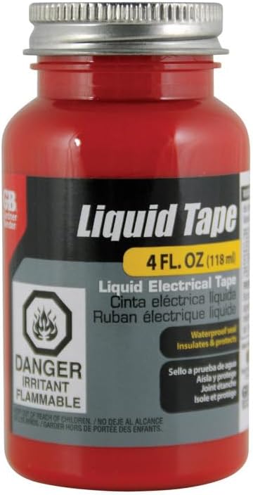 Gardner Bender Ltr-400 Liquid Electrical Tape, 4 Oz., Red