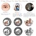 Svyqwmz Personalisierte Katze Anhänger Foto Projektion Halskette Ich liebe dich in 100 Sprachen Halskette Gedenkschmuck für Frauen Männer Familie Freund