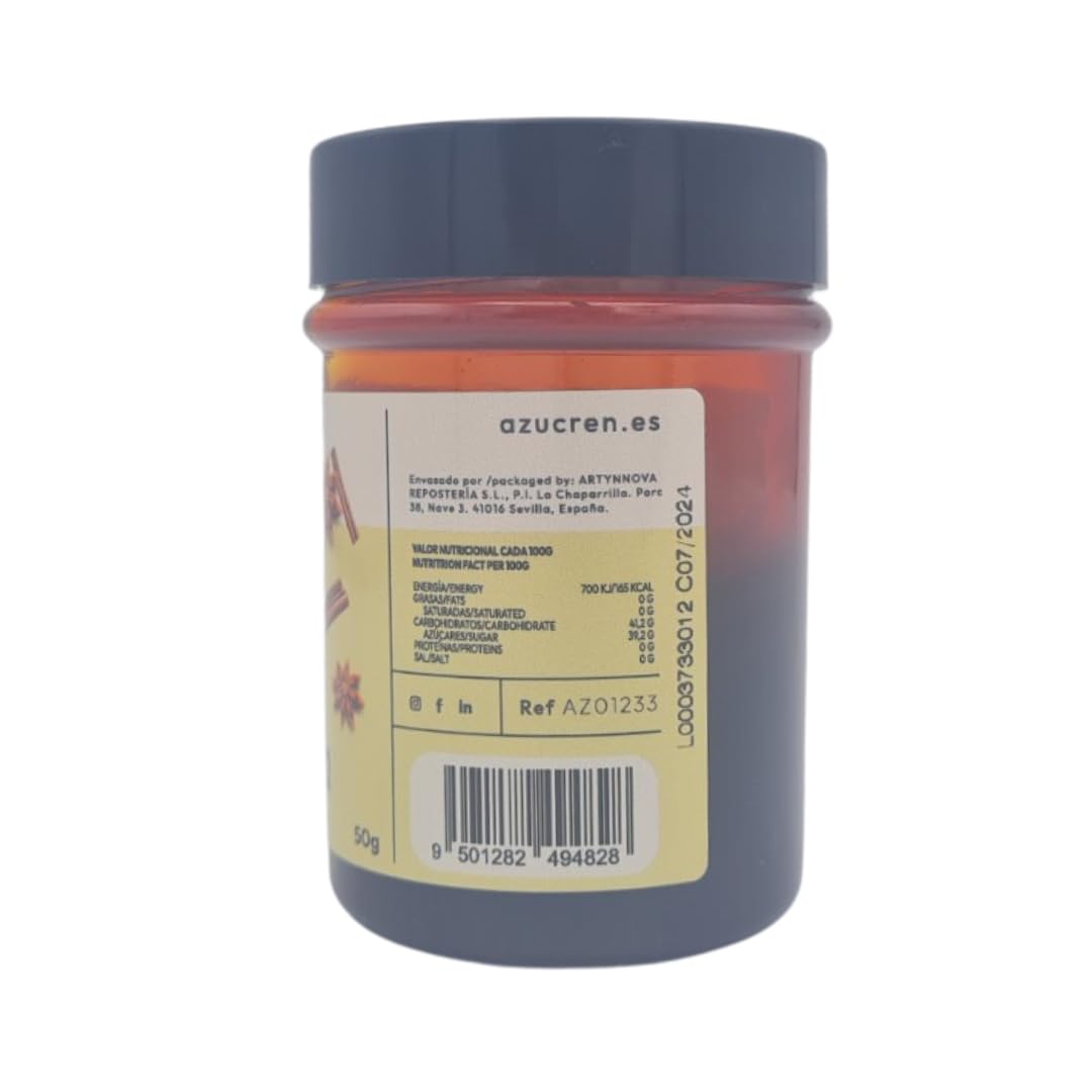 Azucren, Aroma en Pasta de Vainilla con Semillas, Extracto Ideal para Potenciar el Sabor de tus Tartas, Bizcochos, Cupcakes y Todo Tipo de Masas, 50 Gr