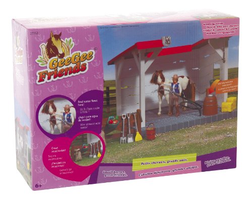 Figurine animaux poste de soins pour chevaux jouet d équitation enfant