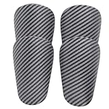 GXGM 2 Pares de Mini Espinilleras Futbol,Fibra de Carbono, Protección para las Espinillas para Todas las Edades, Equipo de Protección para Adultos y niños, Accesorios de Fútbol