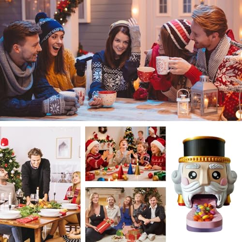 Tarro de caramelos transparente para evitar dulces secos en Navidad 6