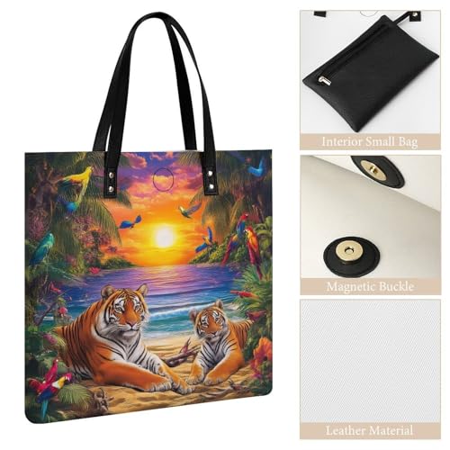 Bolso de cuero suave para mujer, fácil de llevar, tote para trabajo miniatura 5