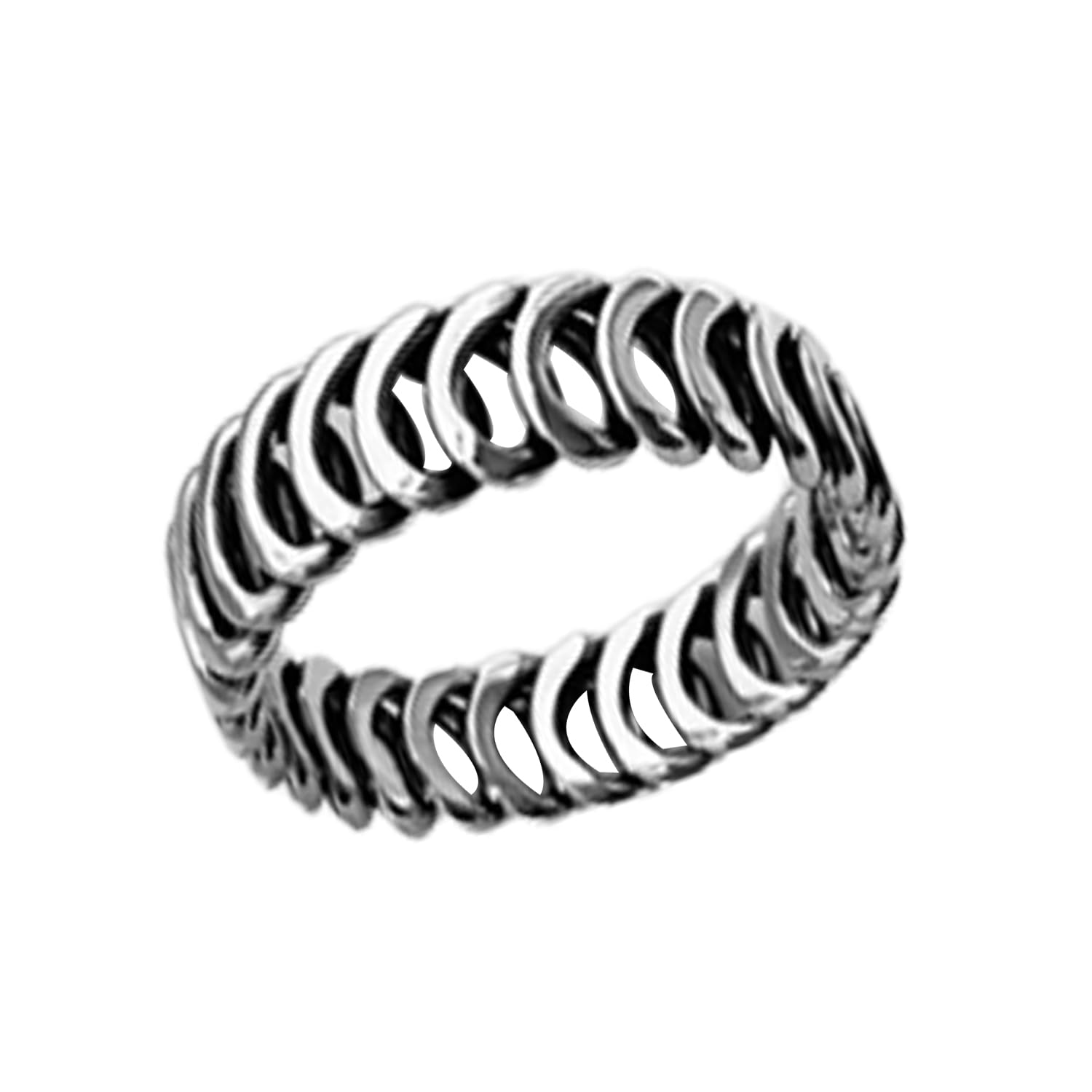 Sólido anillo de bucles de eternidad de plata de ley 925, anillo increíble, anillo delicado, anillo clásico hecho a mano único, anillo bohemio bohemio, anillo minimalista, anillo del día de la madre