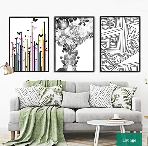 Illustration Giclée sur toile haut de gamme triptyque abstrait