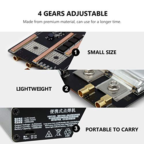 UKCOCO Soldador por Pontos de Liga de Alumínio Portátil Diy Integrado Máquina de Solda de Solda Bate