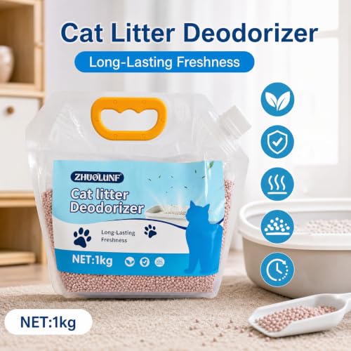 Granulés absorbants litière chat produit anti-odeurs animaux 1kg - 3