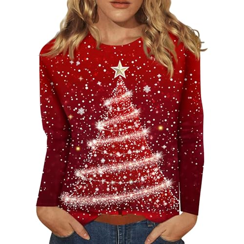 Generico Maglione Brutto di Natale， Lungo， Maglioni Donna Invernali Eleganti，