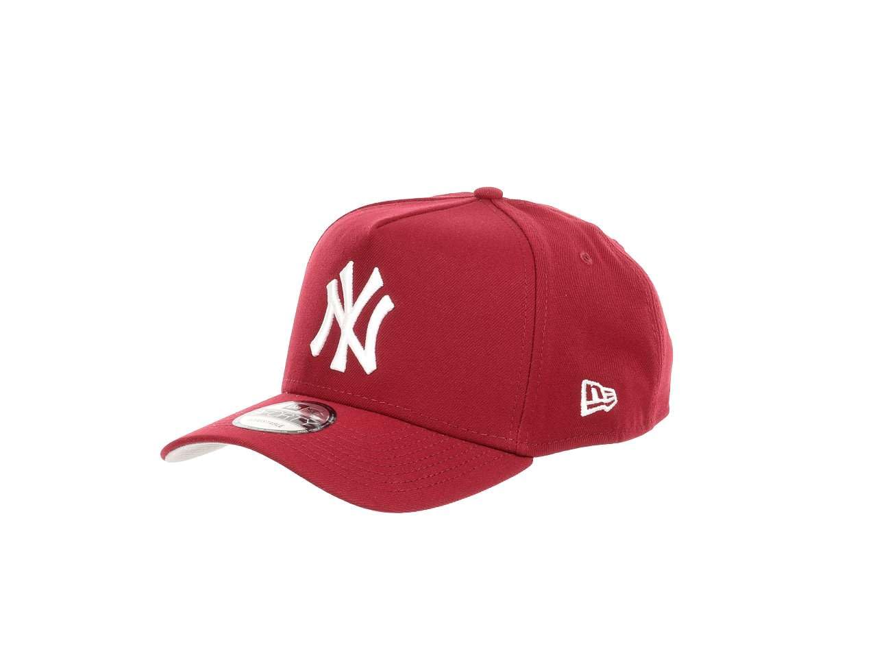New Era New York Yankees MLB Cardinal Red White 9Forty A-Frame Snapback Cap — image 1