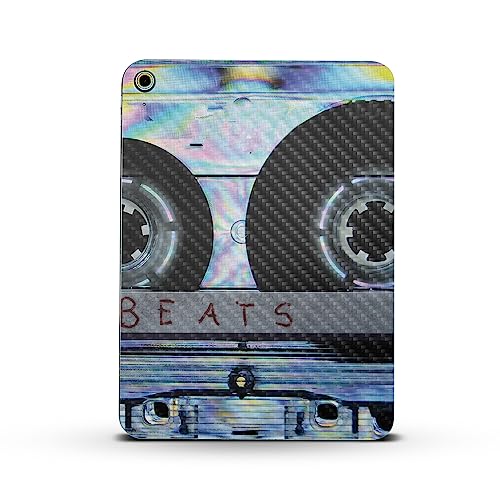 Image of MightySkins Carbon Fiber Skin Compatible with Apple iPad 10.9 inch 10th Gen (2022) Full Wrap Kit - Holo Cassette | Protective, Durable Textured Carbon Fiber Finish | Easy to Apply | Made in The USA