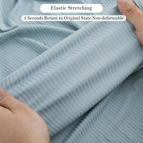 Image of Viviland Jersey Swaddle Blanket, Ultra Soft Stretchy Receiving Blanket, Newborn Swaddle Wrap for Boys & Girls, 40 x 30 inches, 2 Pcs